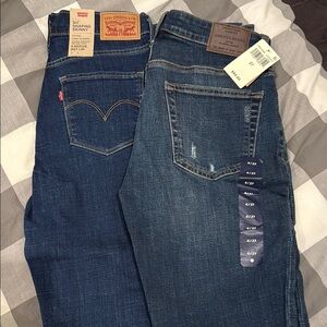 Levi's and Lucky Brand Blue Jeans